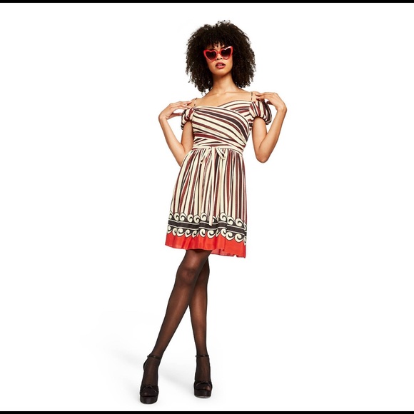 NWT Anna Sui for Target Silk Off-The-Shoulder👗 - Picture 5 of 8